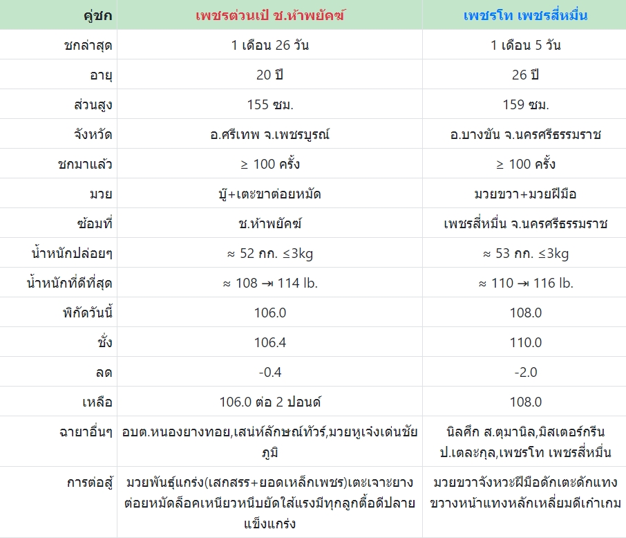 เซียนมวย เพชรต่วนเป๋ VS เพชรโท