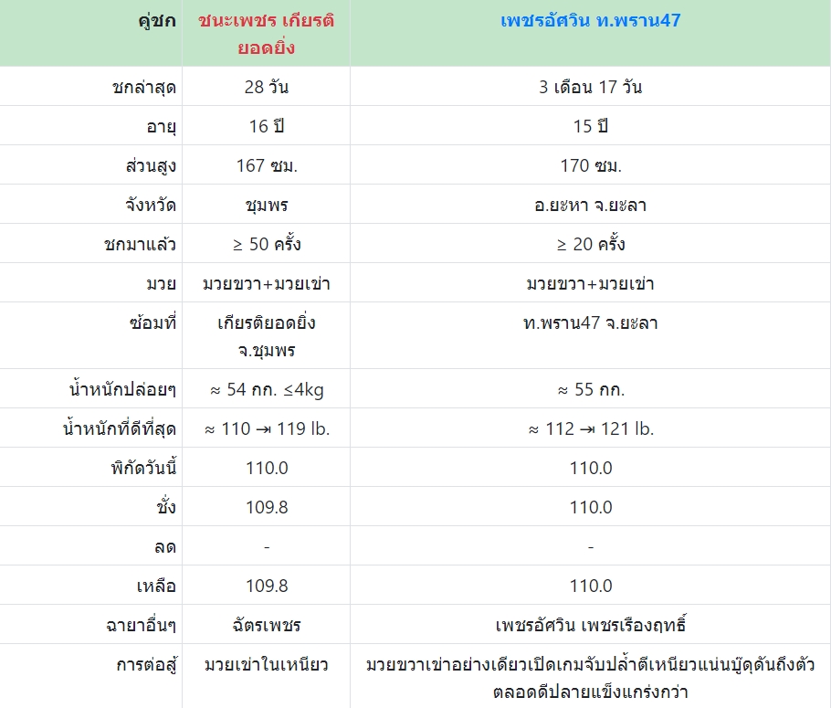 เซียนมวย เพชรอัศวิน VS ชนะเพชร