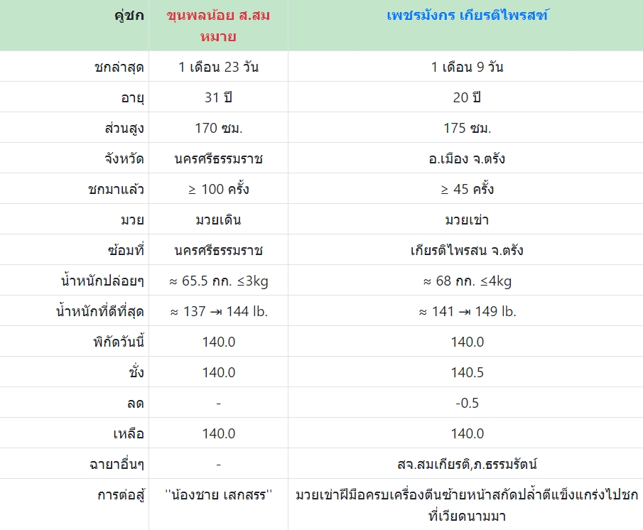 เซียนมวย ขุนพลน้อย VS เพชรมังกร